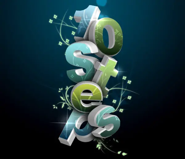 photoshop text effects tutorials