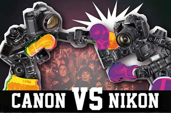 Infographic for Photographers: Canon vs. Nikony