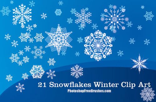 Winter Clip Art Photoshop Brushes