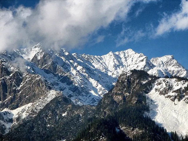 The Himalayan mountains in Nepal.