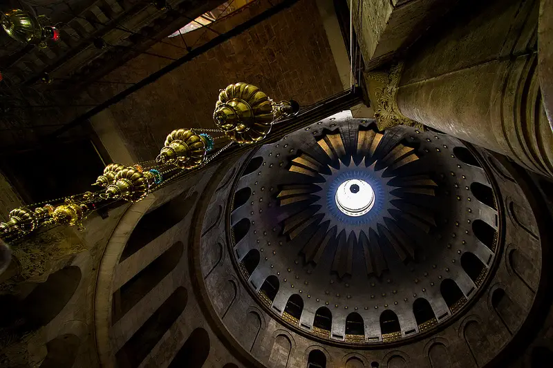 The Church of the Holy Sepulchre in Jerusalem.