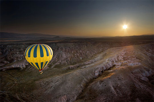 Diffuse It - Here the light of the sun is naturally diffused by the haze of the evening air casting a rich yet powerful glow over the subject and surrounding back drop