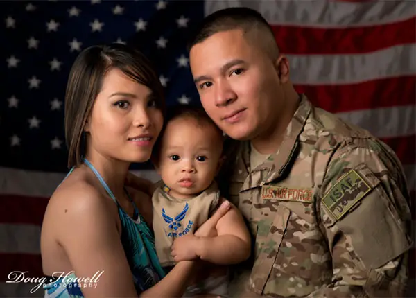 Military families can always use before, during, and after deployment photos for keepsakes. Photo by Doug Howell.