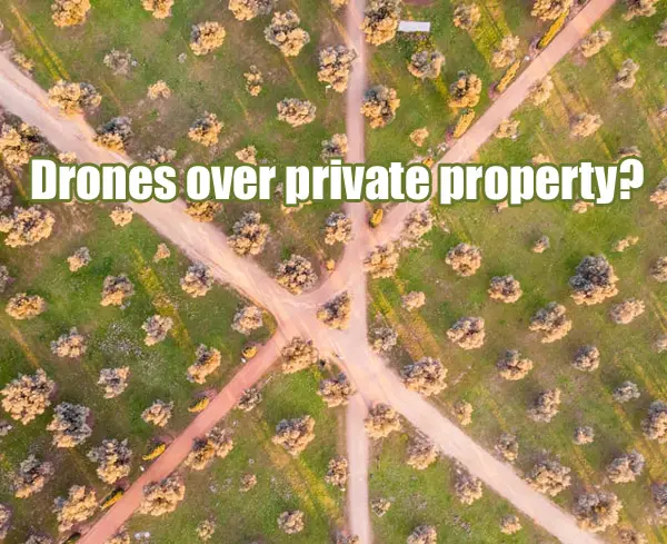 drone flying over garden